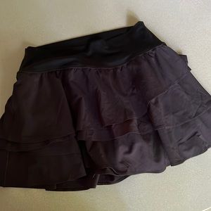 Offline Ruffled Black Ruffled Skort